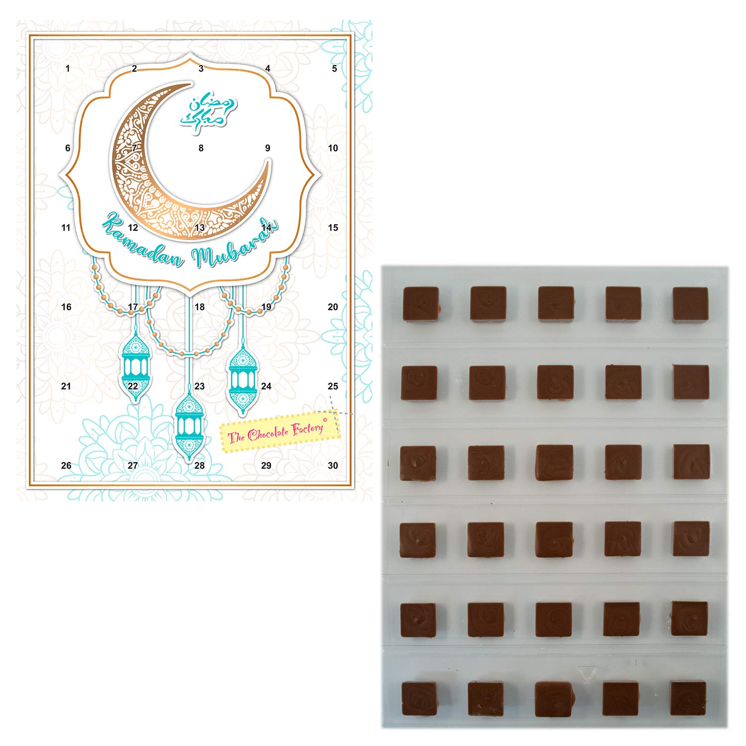 RAMADAN CALENDRIER,EID MUBARAK Calendrier 30-Tage Compte à Rebours RAMADAN CALENDRIER,EID MUBARAK Calendrier 30-Tage Compte à Rebours