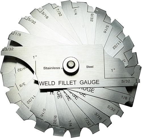 Miniatura 11 de RIVERWELD Juego de soldadura de filete de 7 piezas Medidor MG-11 Rl Medidores de profundidad Prueba de inspección de soldadura métrica cubital