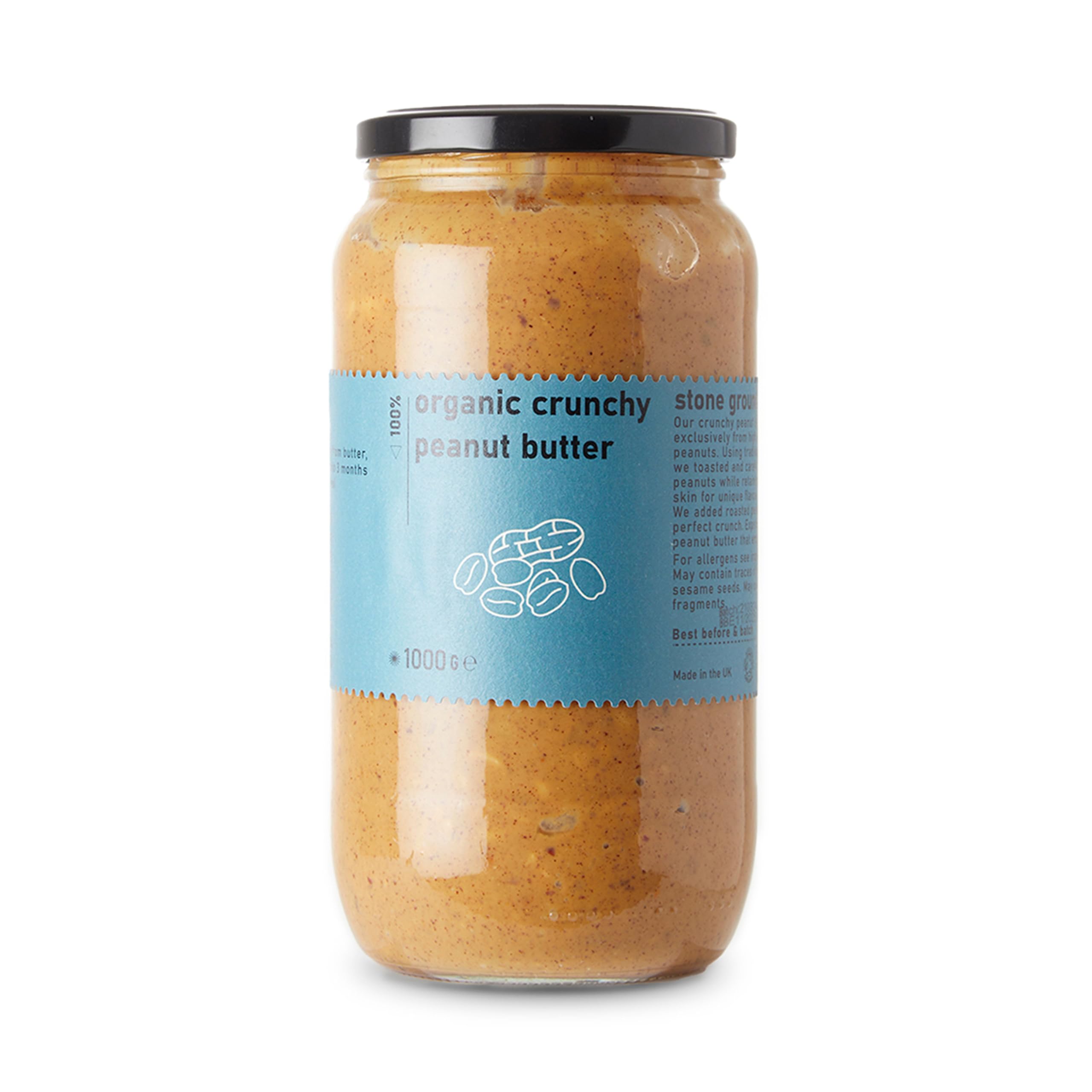 Organic Crunchy Peanut Butter - RAWGORILLA 1000g