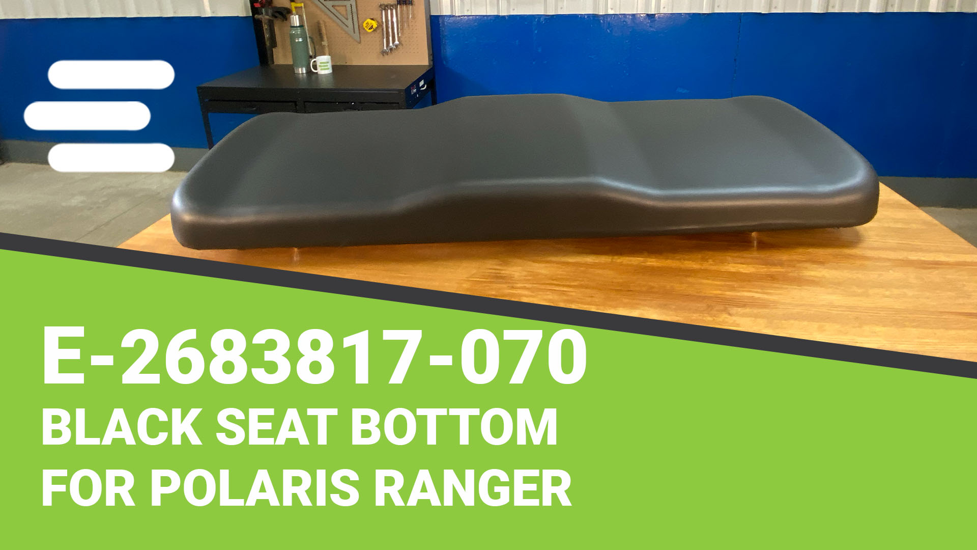 Amazon.com: E-2683817-070 Black Seat Bottom for Polaris RANGER XP