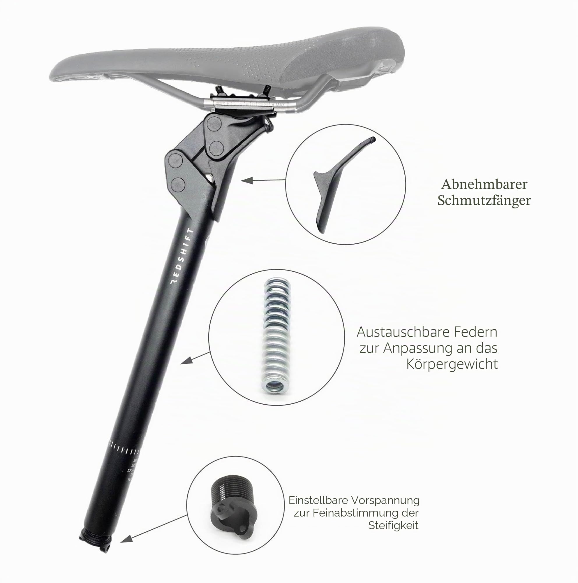 REDSHIFT ShockStop Endurance Suspension Seatpost for Bicycles