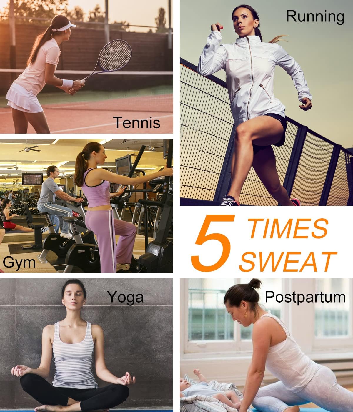 LaLaAreal Damen Neopren-Fitnessanzug / Sauna-Ganzkörperanzug, körperformender Anzug mit Reißverschluss und ärmeln