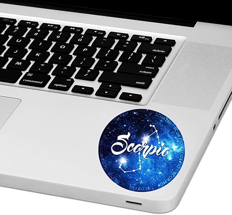 Scorpio Zodiac Sign Laptop Trackpad Sticker 3