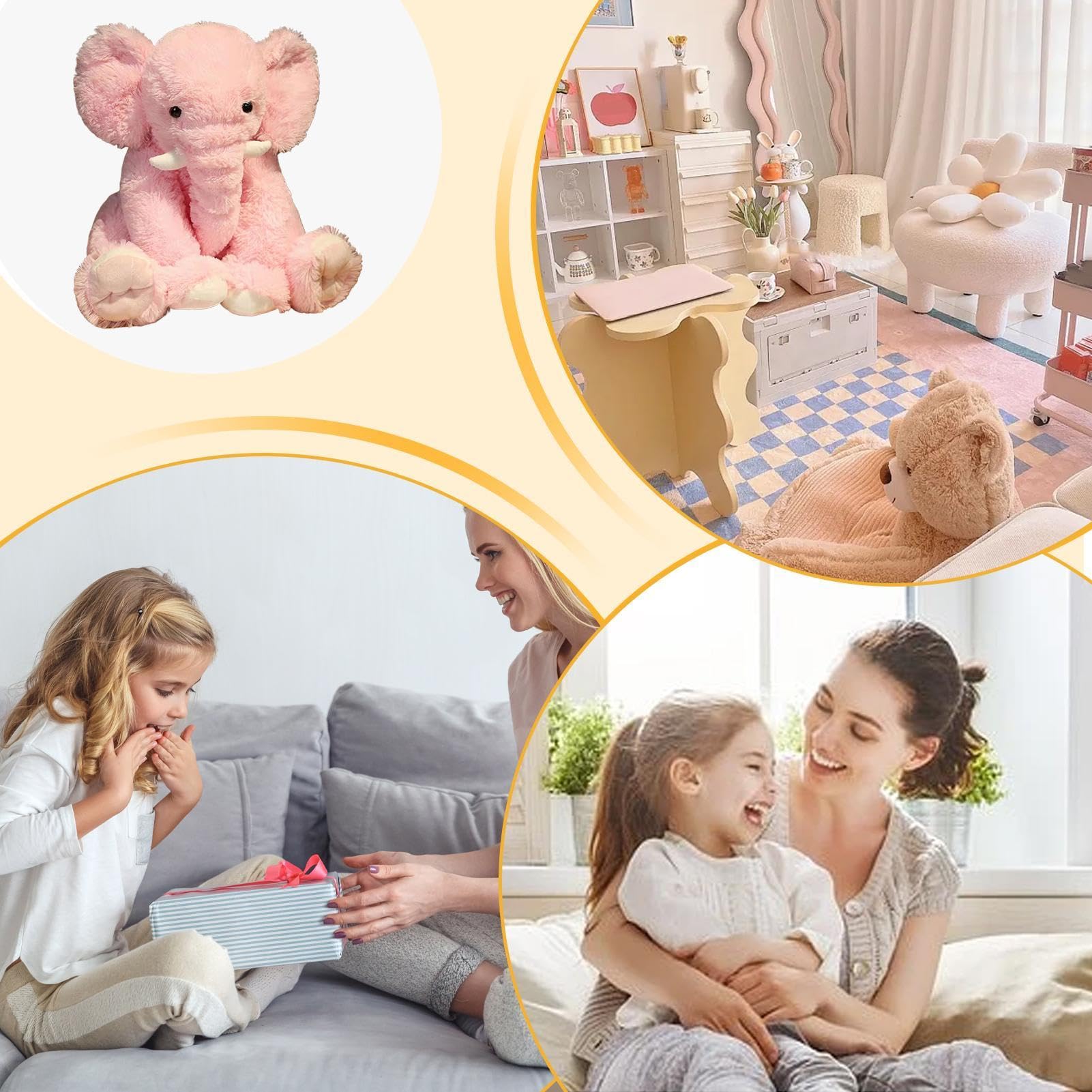 Générique Animal En Peluche D'éléphant,Éléphant En Peluche,Oreiller Confortable | Compagnon De Couchage, Jouet éléphant, Décoration En Peluche