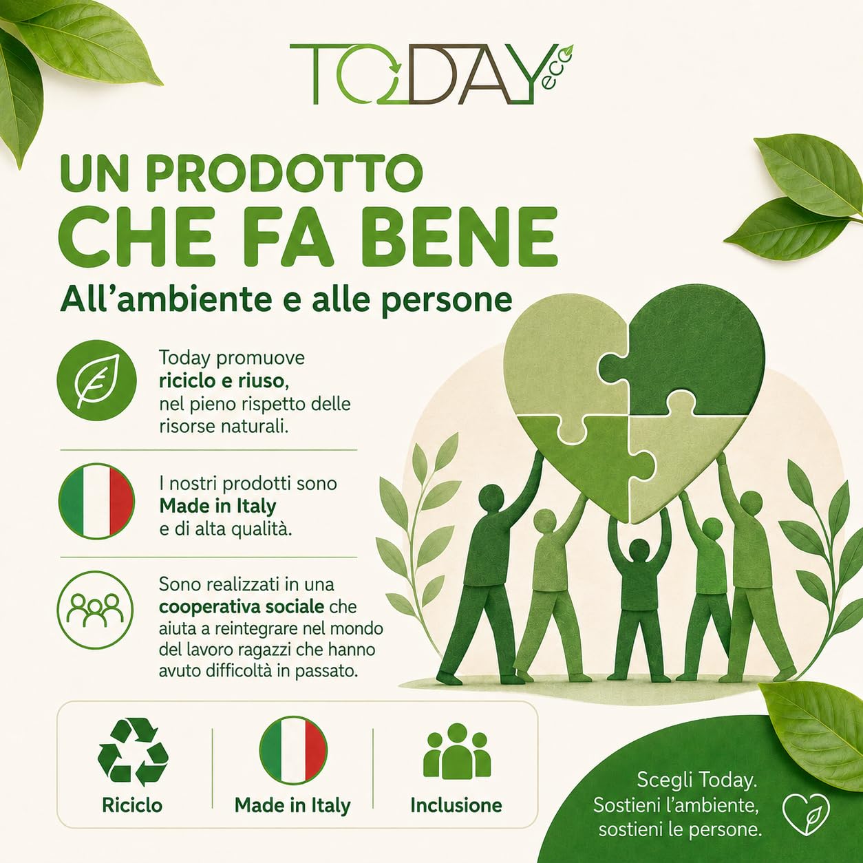 Today Eco – 40 mollette per bucato grandi e resistenti, in plastica riciclata al 95%, antiruggine, antivento, antisegno – mollette panni per stendibiancheria e mollette biancheria da esterno