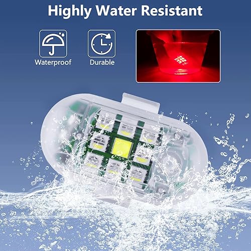 Miniatura 4 de LECART Luces estroboscópicas inalámbricas con control remoto, 7 colores, luces LED alimentadas por batería, luces estroboscópicas de alto brillo