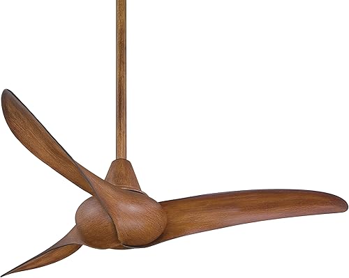 Minka-Aire F854-DK Wave Ventilador de techo de 44 pulgadas con control remoto en acabado Koa desgastado (sin kit de luz) Koa