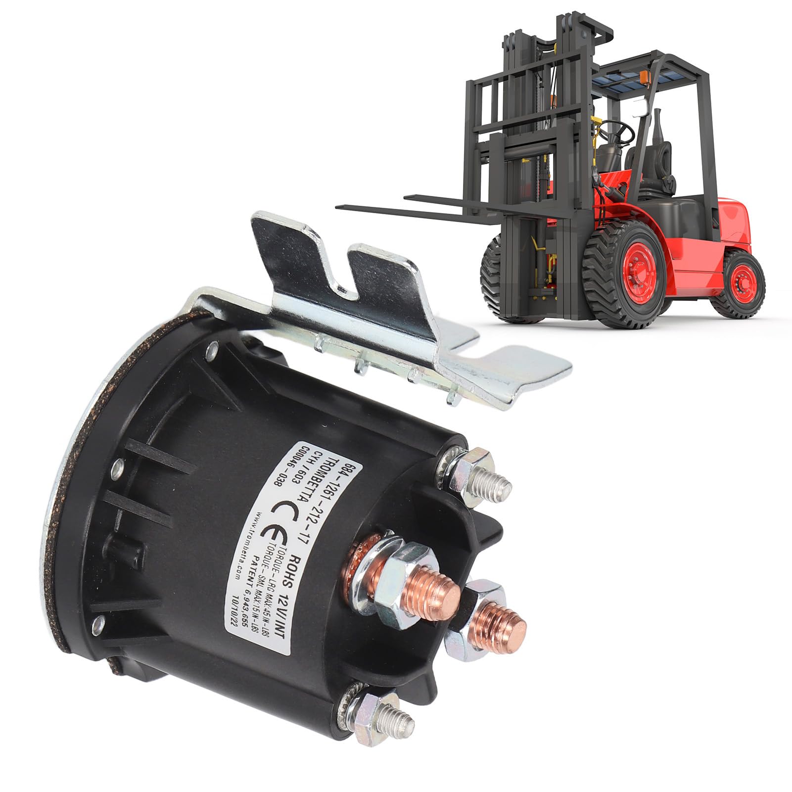 Bomba de Aceite Eléctrica de 12V DC Contactor Sensible Pequeña Potencia 684 2461 212 17 Reemplazo para Carretilla Elevadora TROMBETTA DC12V