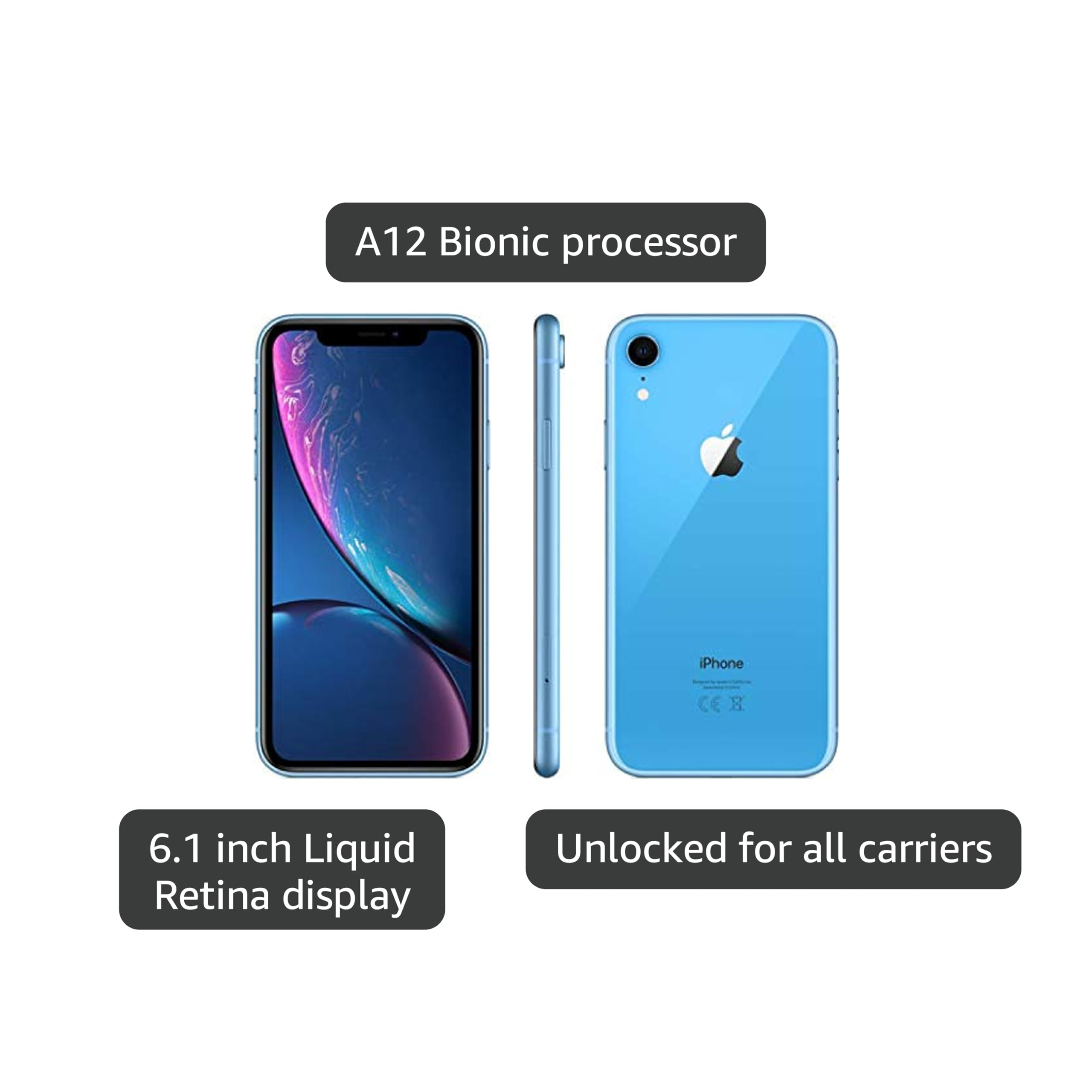 Amazon.com: Apple iPhone XR, US Version, 64GB, Blue - T-Mobile Amazon.com: Apple iPhone XR, US Version, 64GB, Blue - T-Mobile