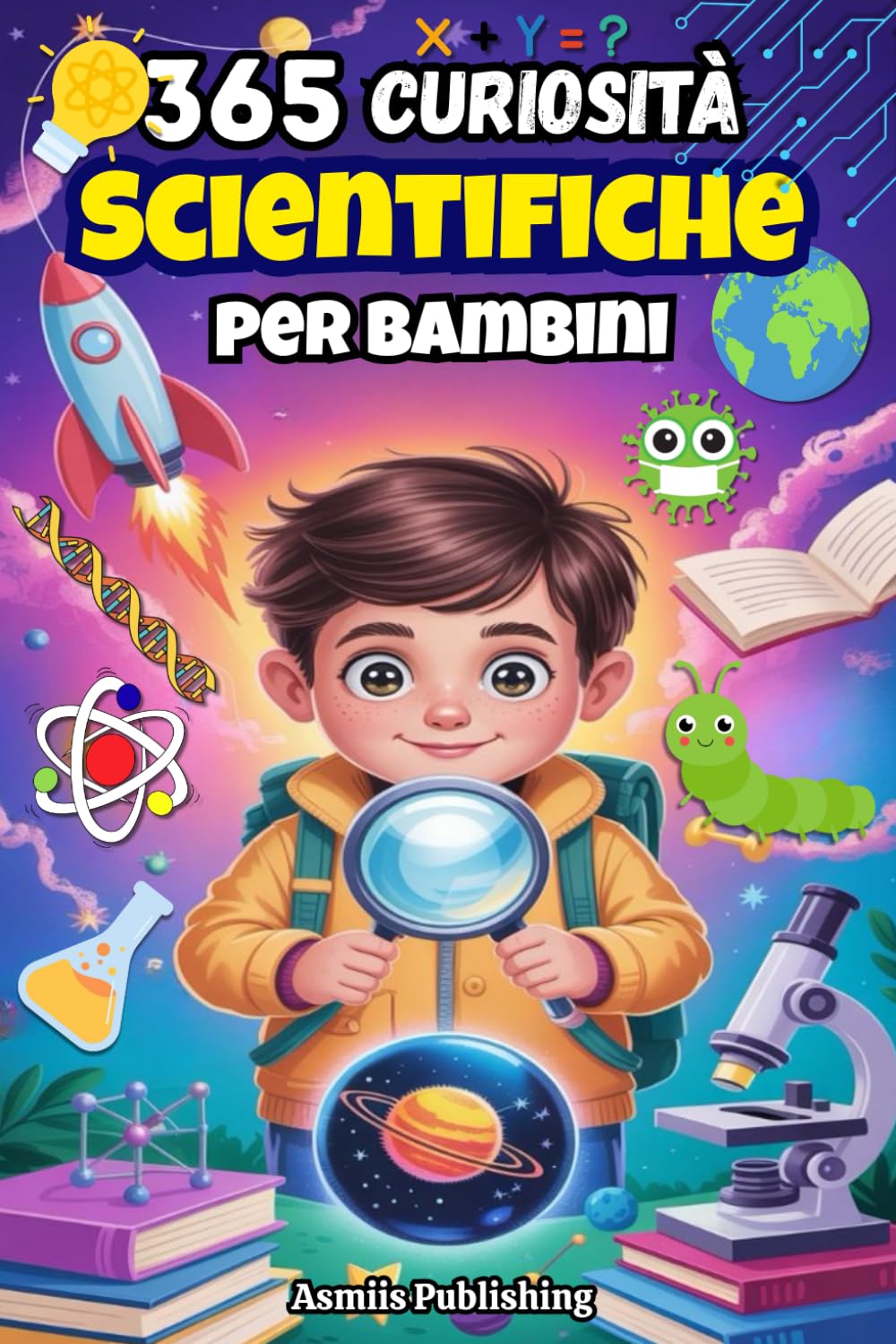 365 Curiosità Scientifiche Per Bambini: Scopri Fatti Divertenti su Spazio, Animali, Terra, Tecnologia e Altro Ancora per Bambini Curiosi, con Divertenti Illustrazioni