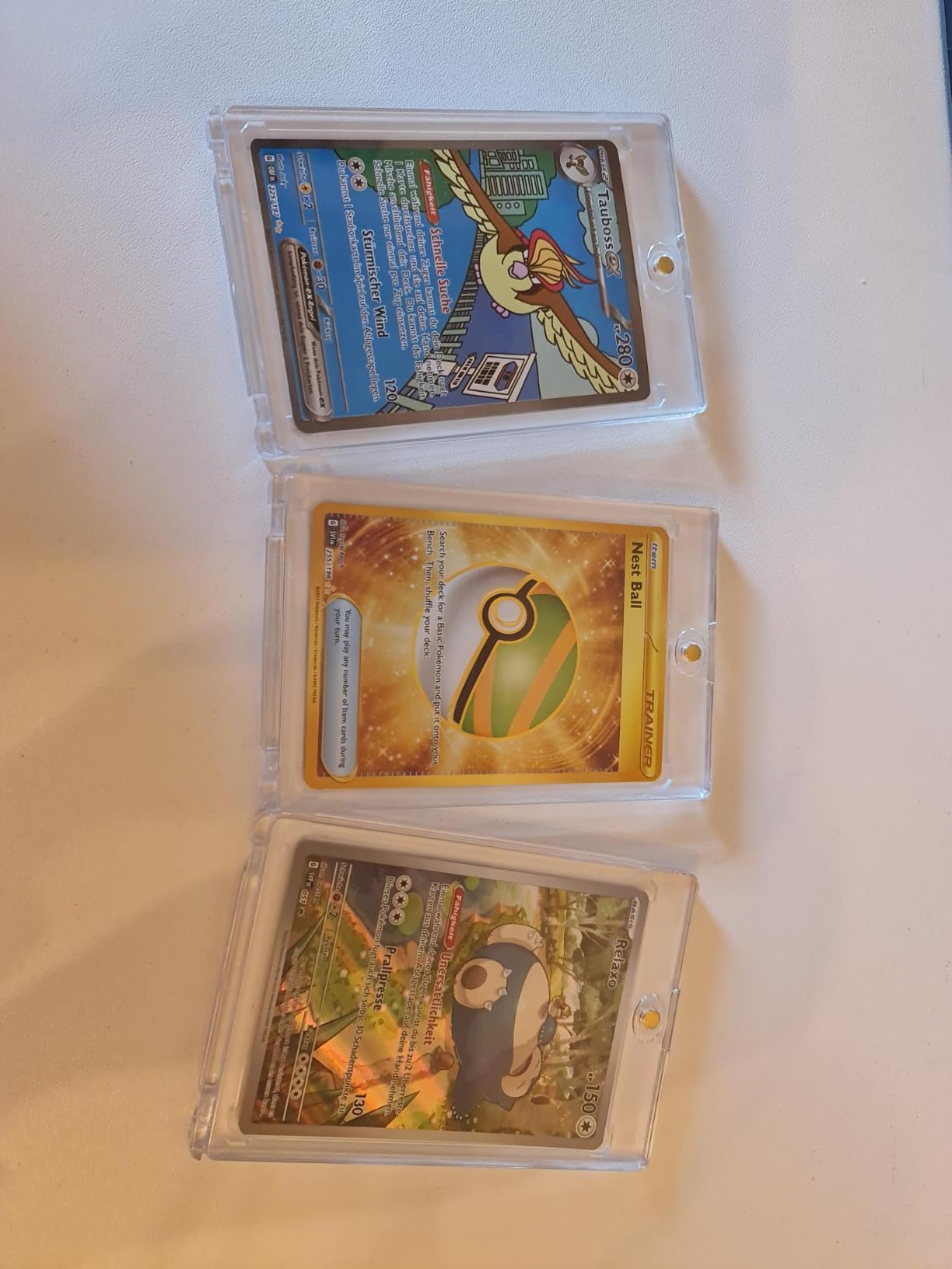 Kyaoayo Magnetic Card Holder 5er Set - UV-Schutz Kartenhüllen Mit Ständer Für Pokemon & Magic Karten