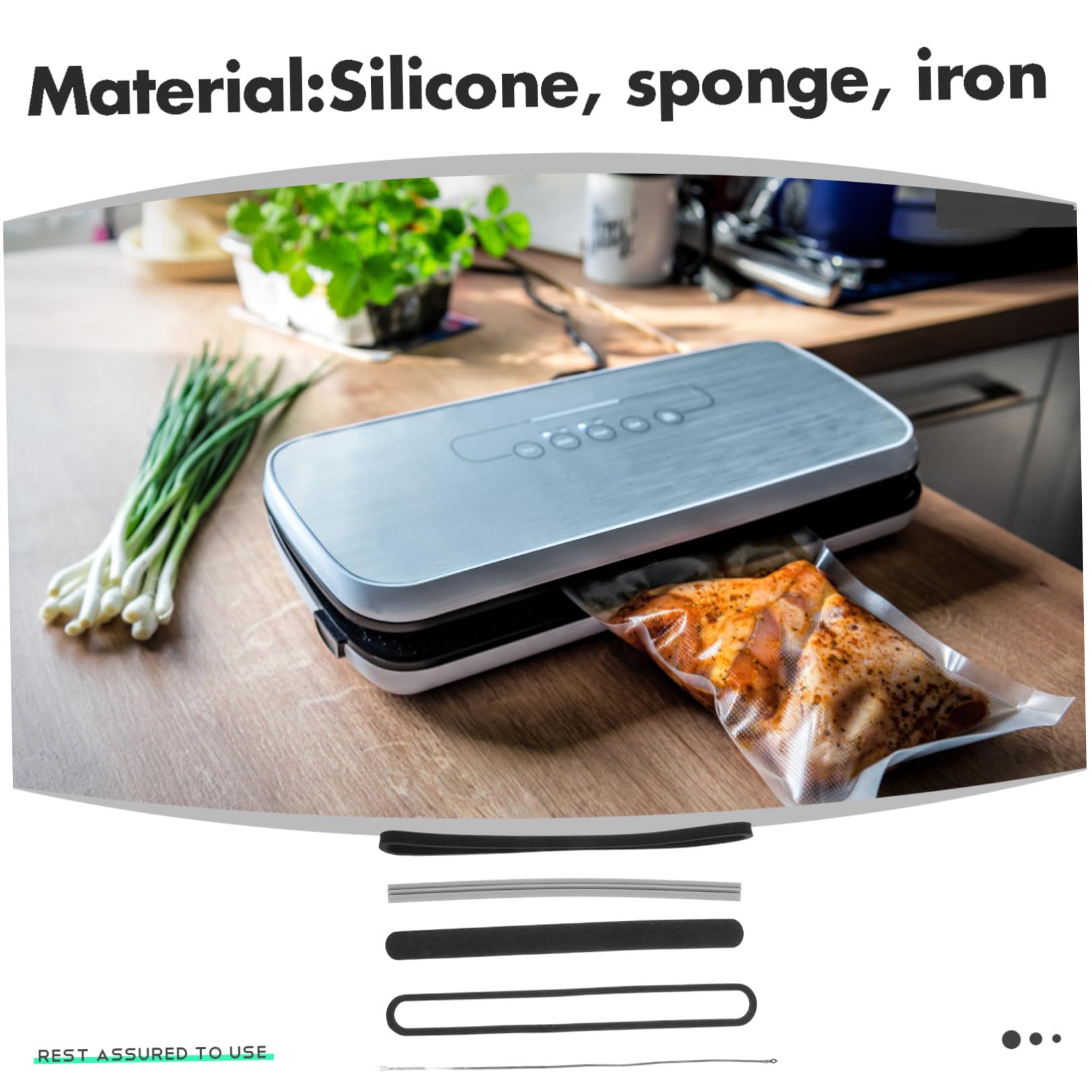 Ricambio Nero Silicone Macchina in Sottovuoto Spugna