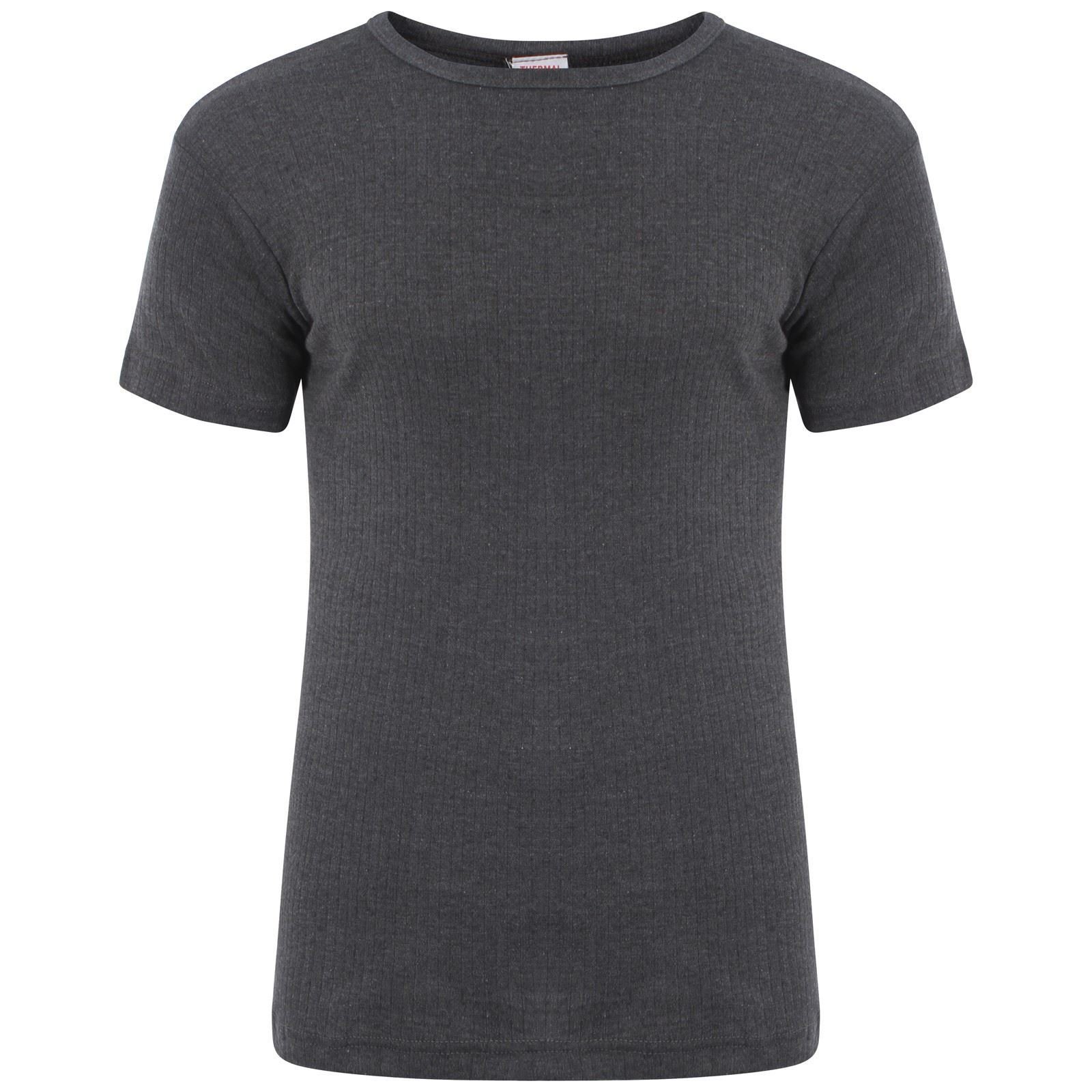 Heatwave Thermalwear Men's Charcoal Heatwave® Thermal T Shirt, Warm Underwear Baselayer, Xx Large
