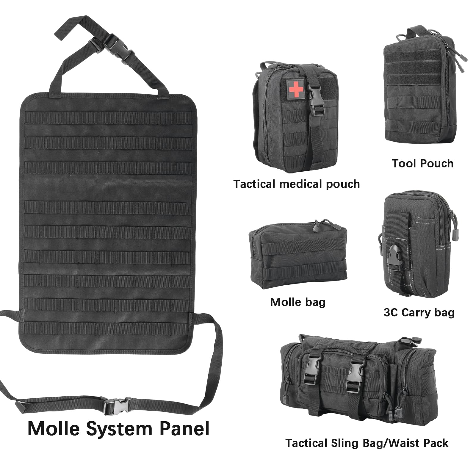 Car Accessories For Men Tactical Vehicle Seat Back Organizer