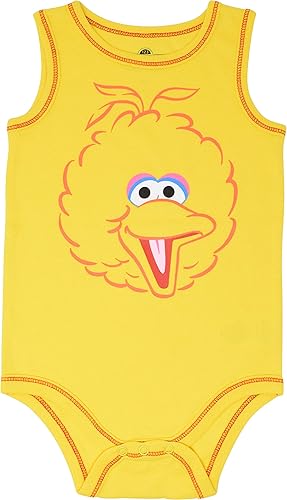 Miniatura 3 de Sesame Street Paquete de 5 mamelucos sin mangas para bebé niño y niña