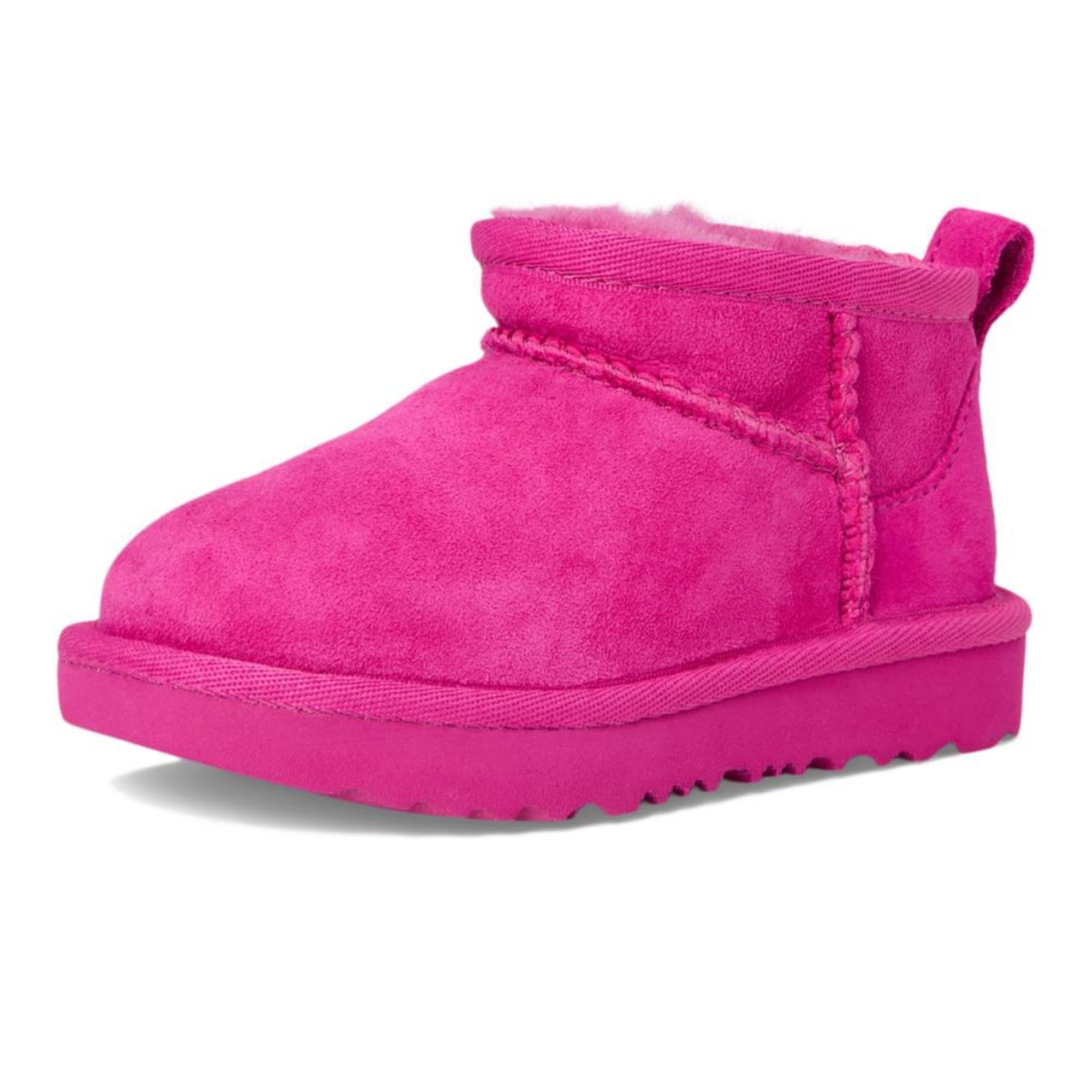 【新品未使用】UGG CLASSIC ULTRA MINI　サイズ６ 　ピンク Amazon | UGG(アグ)ブーツクラシックウルトラミニショートブーツ