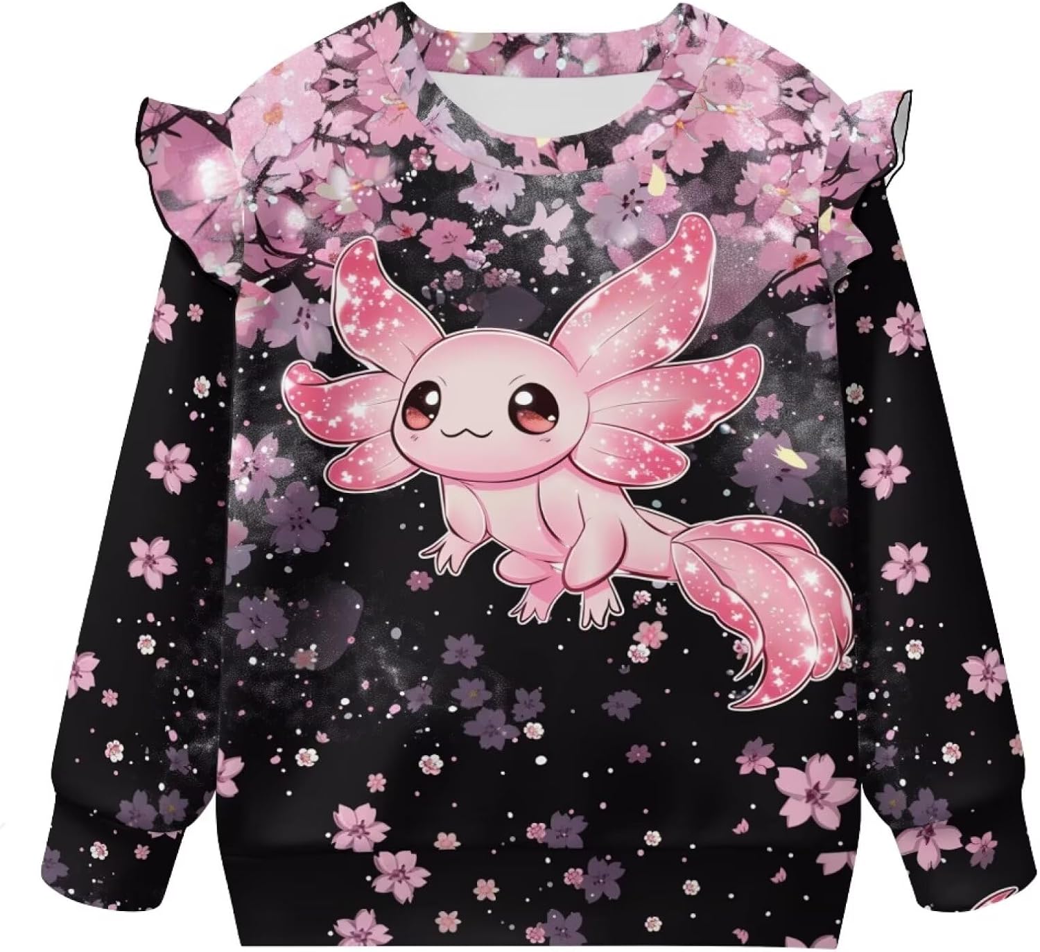 Cartoon Sweatshits for Girls Casual Crewneck Pullover Hoddies Cute Graphic Fall Winter Tops