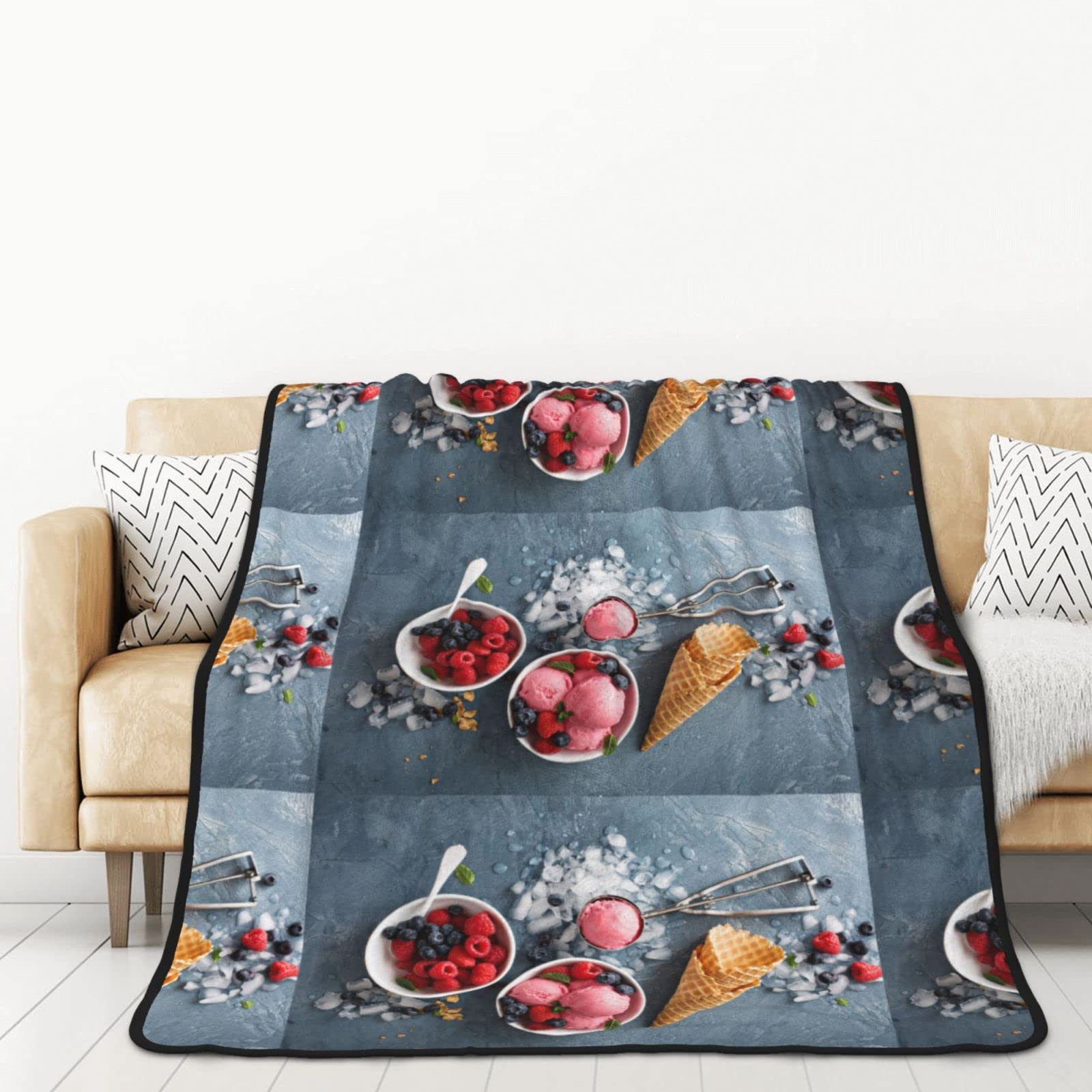 Couverture polaire flanelle contre le froid microfibre framboise douce