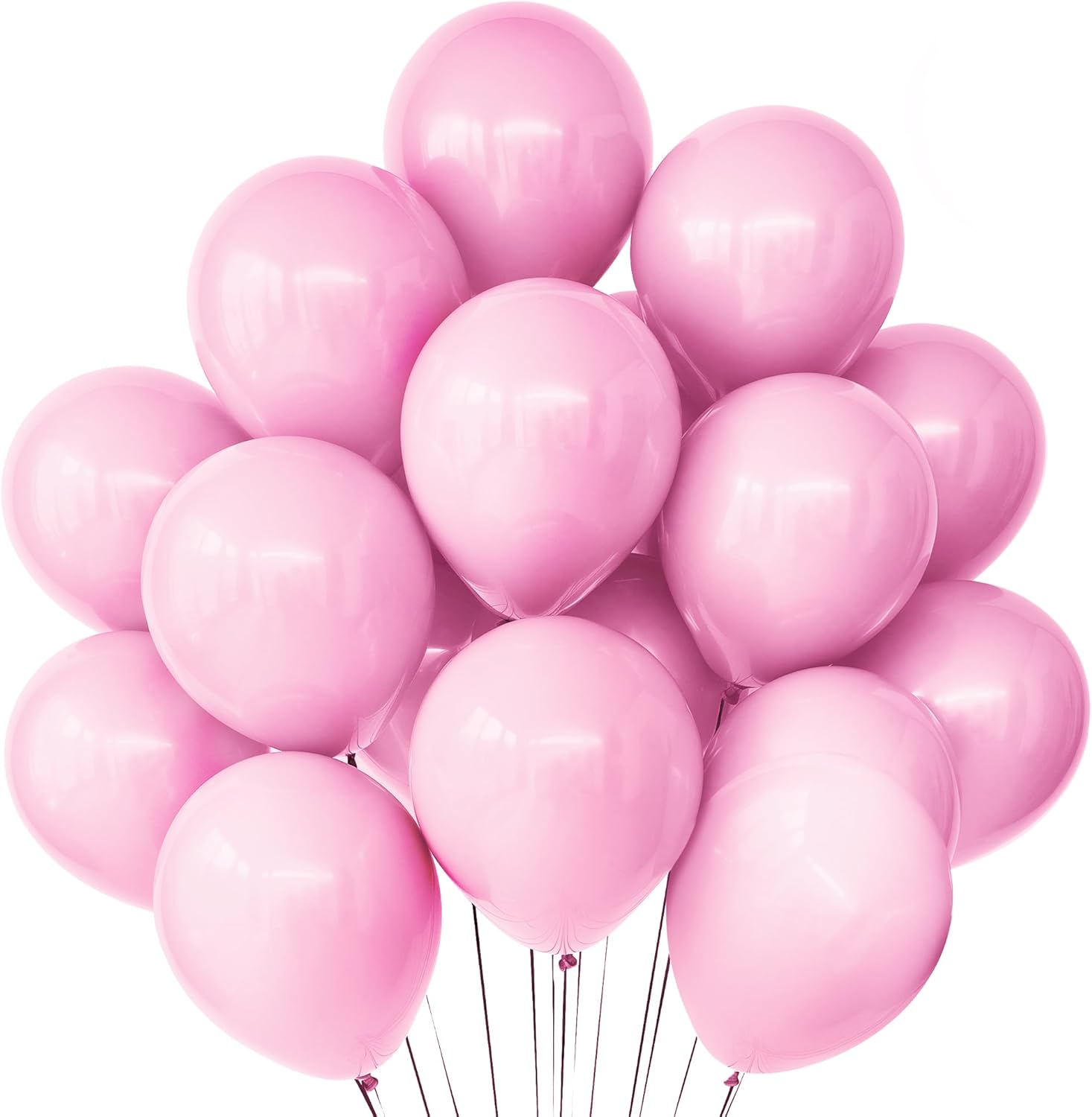 KatchOn, Light Pink Balloons for Valentines Decorations - 12 Inch, Pack of 110 | Valentines Balloons for Valentines Day Decorations | Galentines Balloons for Galentines Day Decorations