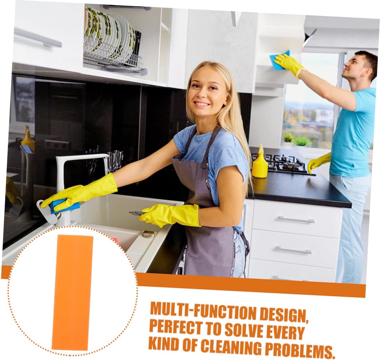 3pcs Limescale Eraser for Kitchen and Bathroom Decontamination Wipes for Stubborn Stains Faucets Ovens and More Gentle Cleaning Tool