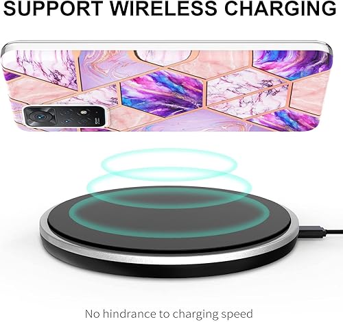 Miniatura 3 de Dinglijia Funda para Xiaomi Redmi Note 11 Pro 4G5G TPU suave  patrón de mármol de mosaico IMD diseño delgado protección mejorada para cámara y