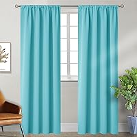 Vista 64 de Cortina opaca BGment con hueco por el que pasa la barra, 2 paneles