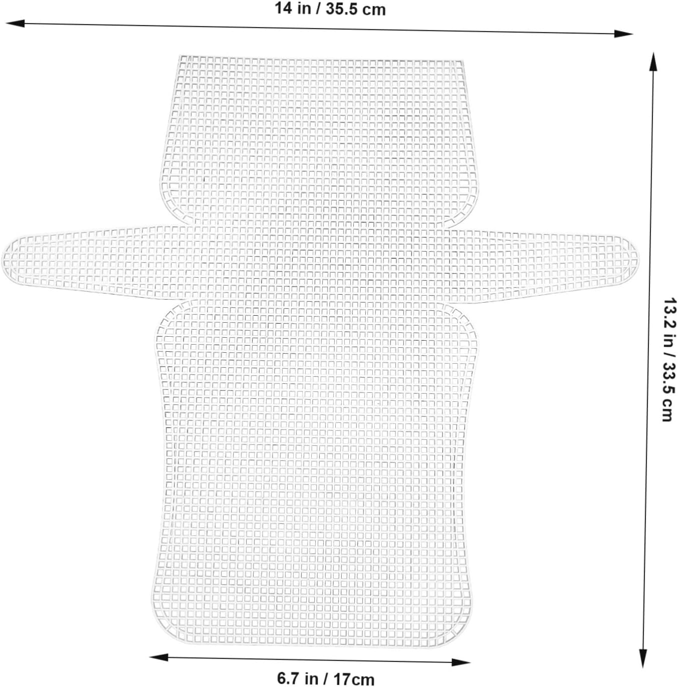 Hohopeti 4pcs Plastic Mesh Sheets for Crafting and Quilting Durable Needle Mesh for Embroidery and Bag Making Versatile Canvas Sheets for DIY Projects