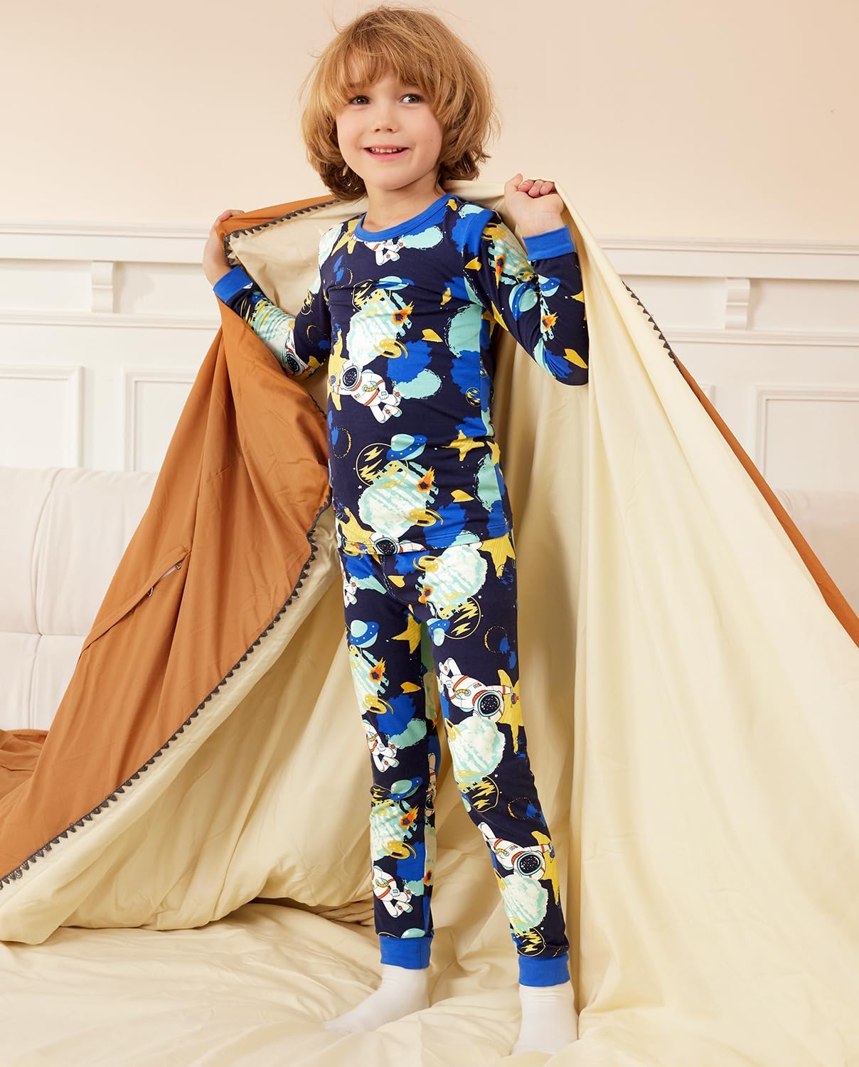 Bamboo Viscose Toddler Pajamas Boys Girls Baby 12M-8Y Pjs Sets Kids 2pcs Snug fit Long-Sleeve Sleepwear - Image 7