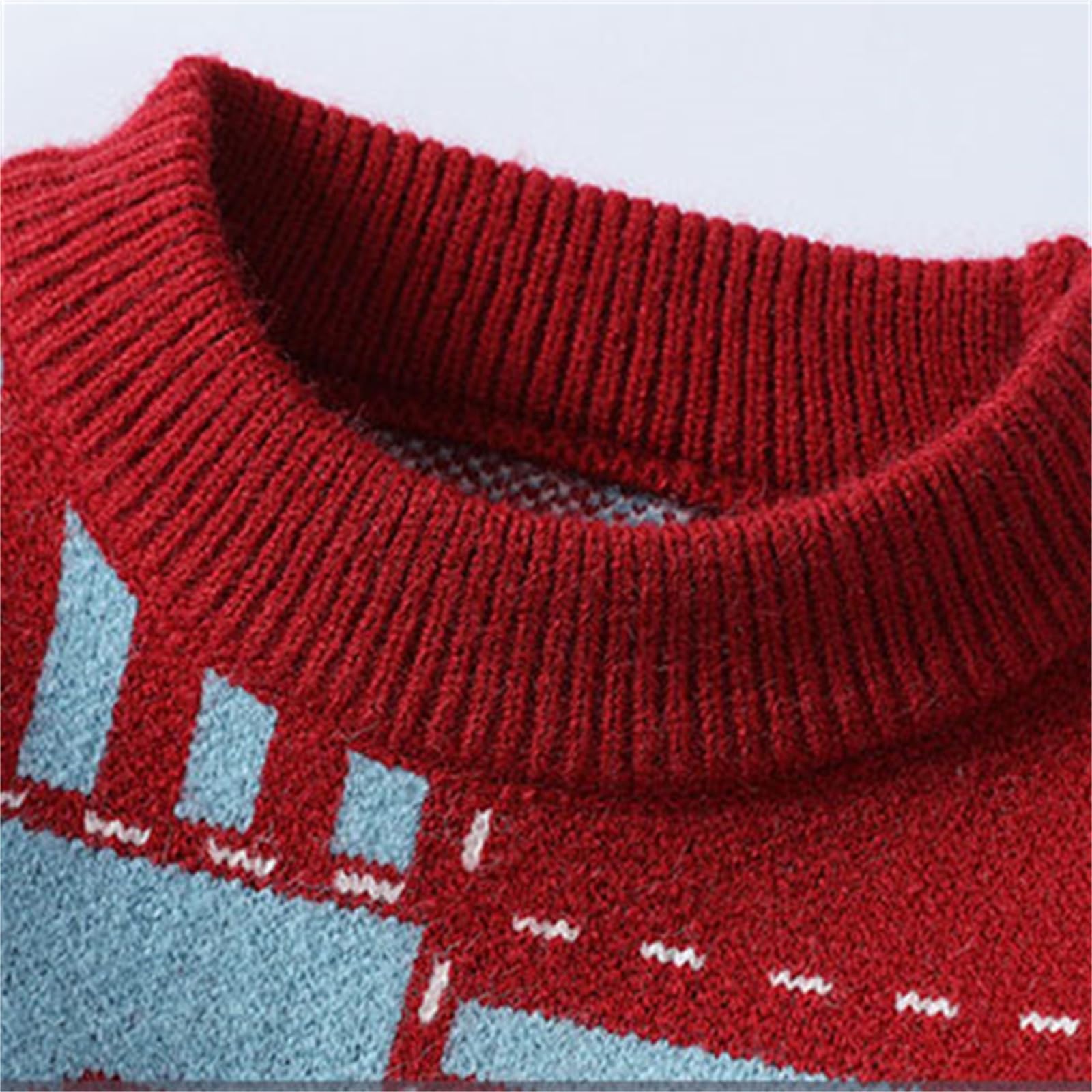 Maglioncino Natale Uomo, Maglia Natalizia Uomo Maglioni Natalizi Divertenti Babbo Natale Renne Brutto di Natale per Uomo Maglione Uomo Inverno Caldo Maglioni Natalizi Famiglia Pullover Uomo