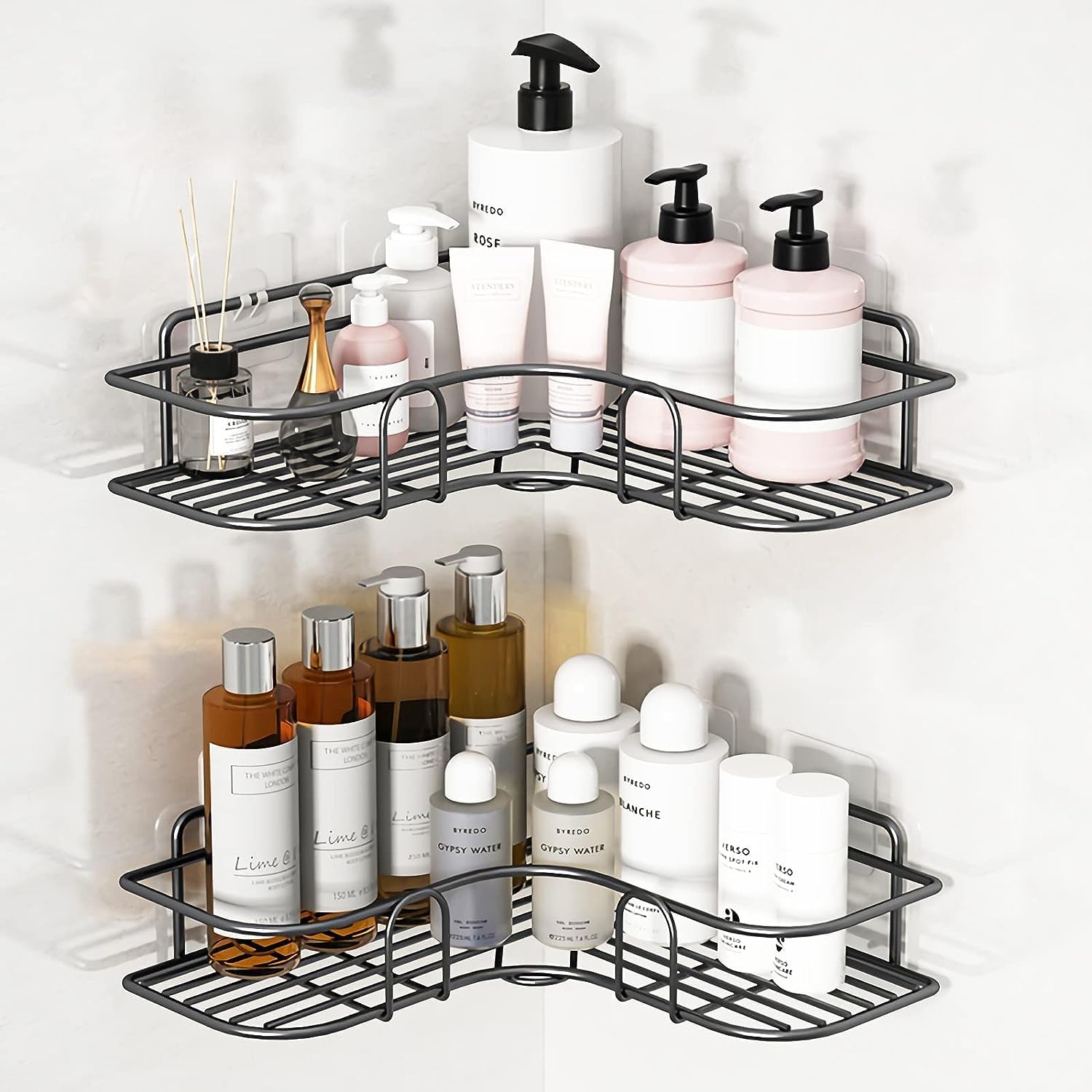 See full amazon price history chart for iSTAR GI Steel Self-AdhesiveMultipurpose Bathroom/Kitchen Corner Storage Organizer Wall Mounted Rack Shelf No Drilling Bathroom Accessories Storage Rack (Black, Pack of 1) iSTAR GI Steel Self-AdhesiveMultipurpose Bathroom/Kitchen Corner Storage Organizer Wall Mounted Rack Shelf No Drilling Bathroom Accessories Storage Rack (Black, Pack of 1) (B0CQFZ6YLH) Amazon Price History, Amazon Price Tracker