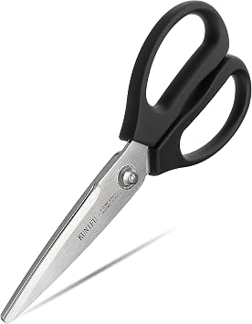 KUNIFU Kitchen Scissors and Multiple Serrated Bread Knife Bundle Set