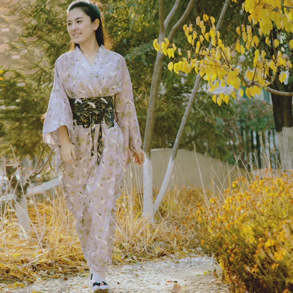 Fancy Pumpkin Albornoz del Traje del Kimono de Las Mujeres