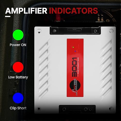 Miniatura 5 de Lanzar Jovial - Amplificador mono de audio para automóvil de un canal, 3900 vatios máx. @ 1 ohmio, amplificador mono de alta potencia para automóvil
