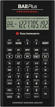 Texas Instruments TI BA II Plus Professional Financial Calculator Texas+Instruments+TI+BA+II+Plus+Professional+Financial+Calculator