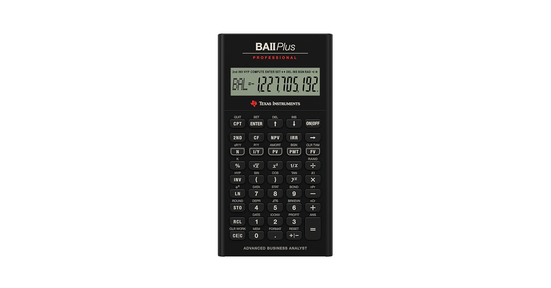 CFA Texas Instruments BA II Plus 関数電卓 Amazon.com : Texas Instruments BA II Plus Financial
