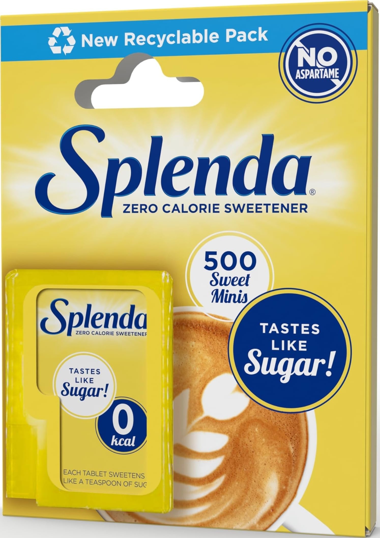 SPLENDA No Calorie Sweetener Dissolvable Minis, 500 Tablets (1-Pack)