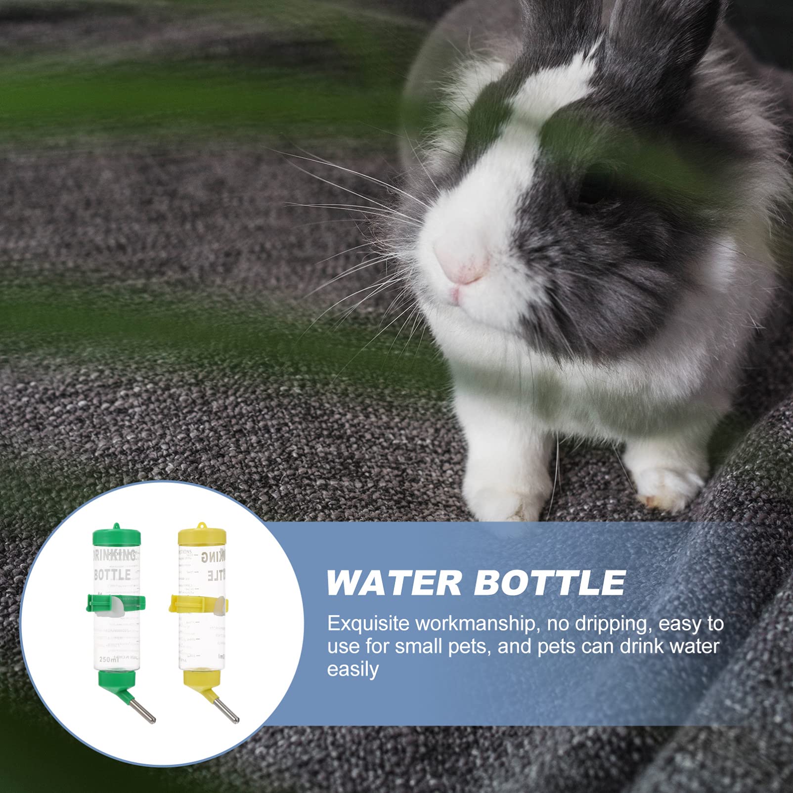 POPETPOP 6piezas Bebedero Automático para Roedores Botella De Agua para Conejos y Chinchillas Antigoteo y De Usar Accesorios para