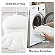 Bath Pillow Bathtub Pillow, Luxury Bath Pillows for Tub Neck and Back Support, Bath Tub Pillow Headrest with Soft 4D Mesh Fabric and Non-Slip Suction Cups, Relaxing Bath Accessories Spa Gifts Product Image 6