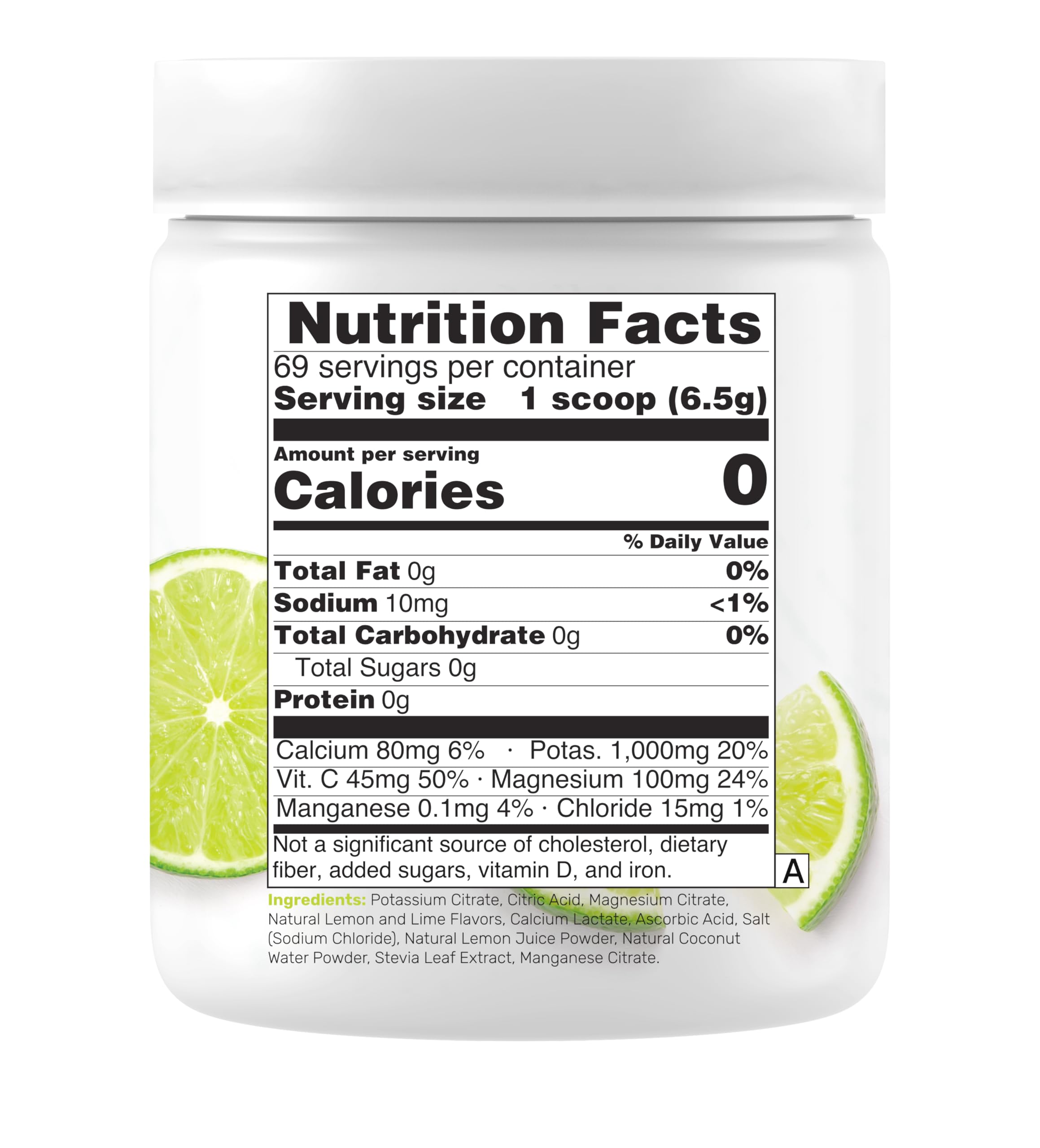 Electrolytes Powder, 1lb (69 Servings) – No Sugar, Lemon Lime – Hydration Supplement Drink Mix – High Potassium 1,000mg Per Serving, Manganese & Magnesium – Natural Hydration & Energy – Keto Friendly — Amazon image 7