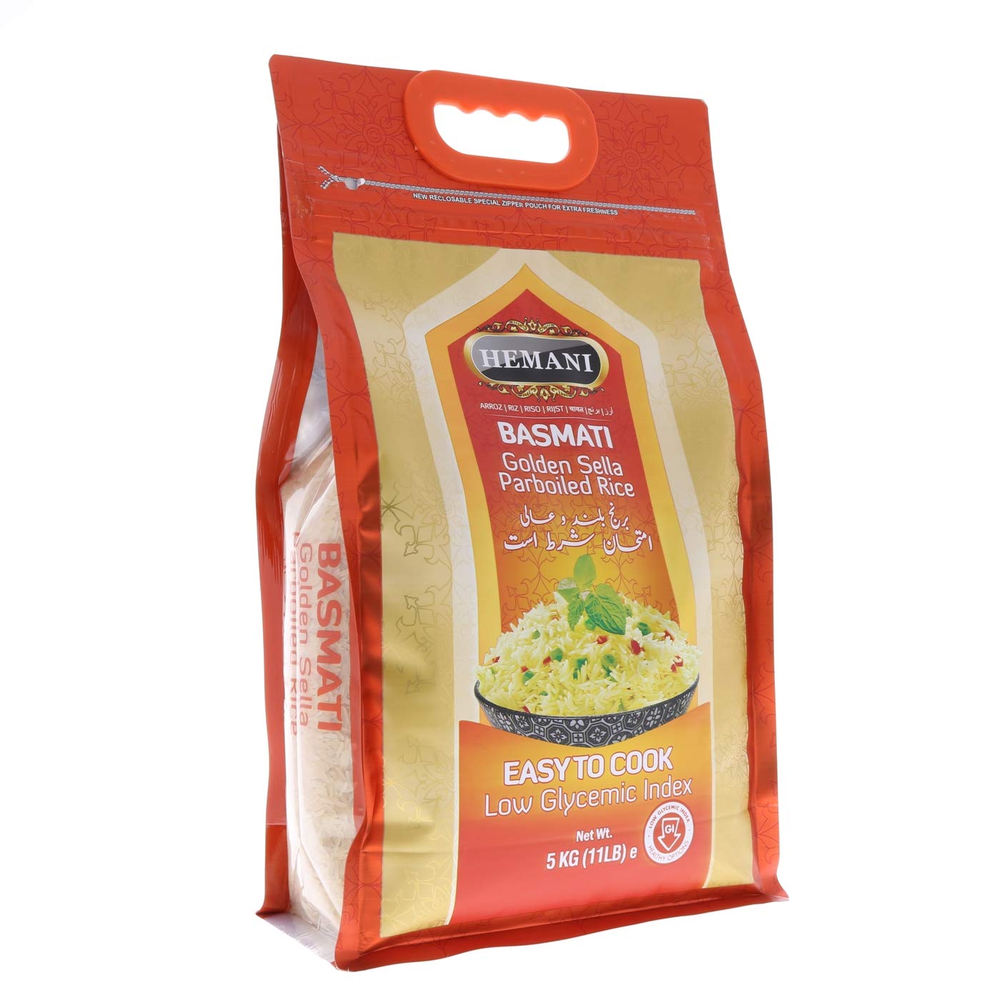 HEMANI Basmati Golden Sella Parboiled Rice 11LB Great Value Savings