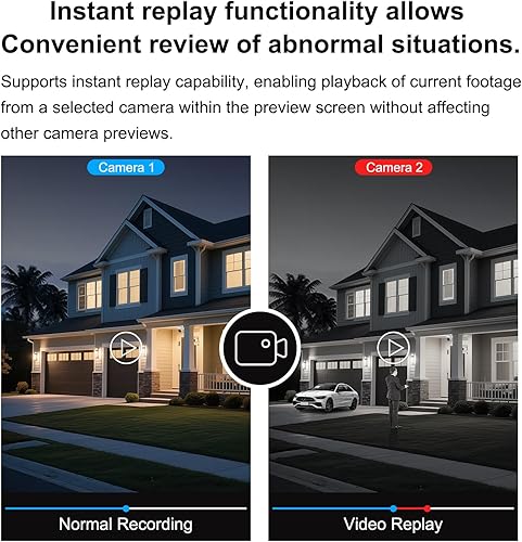 Miniatura 4 de Anpviz Sistema de cámara de seguridad PoE de 16CH 4K comercial, 16 piezas H.265+ con cable de 8MP cámaras IP al aire libre con micrófono, visión