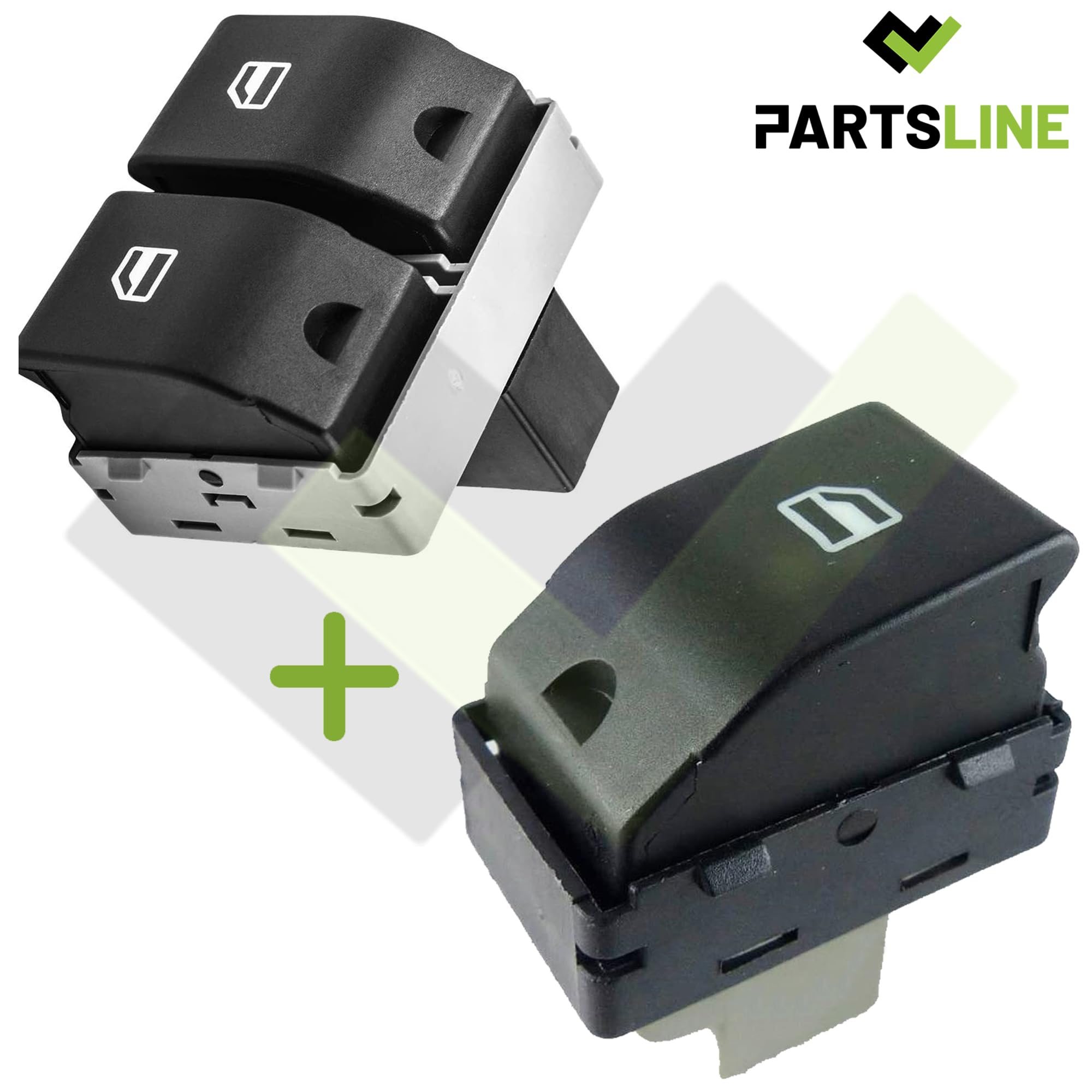 Interrupteur/bouton De Lève-vitre électrique - Compatible SEAT/VW (Ibiza, Cordoba, Fox...) - Réf. 5Z0959856 - Neuf