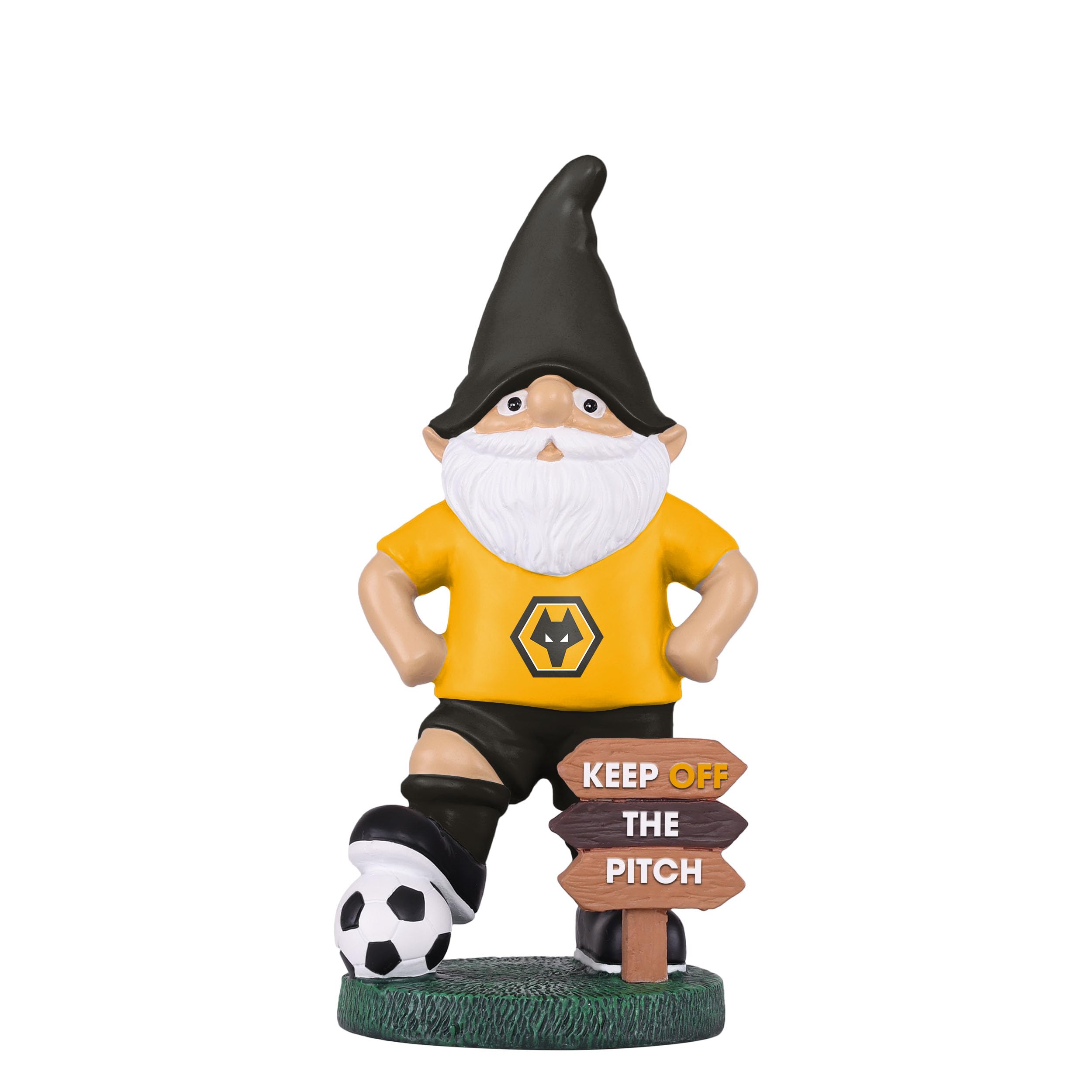Foco Wolverhampton Wanderers Fc Officially Licensed Keep Off The Pitch Football Garden Gnome