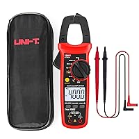 Vista 10 de UNI-T Abrazadera digital UT201+, corriente CA True RMS HVAC Volt Amp Ohm medidor abrazadera en multímetro, rango automático 4,000 cuentas NCV AC DC
