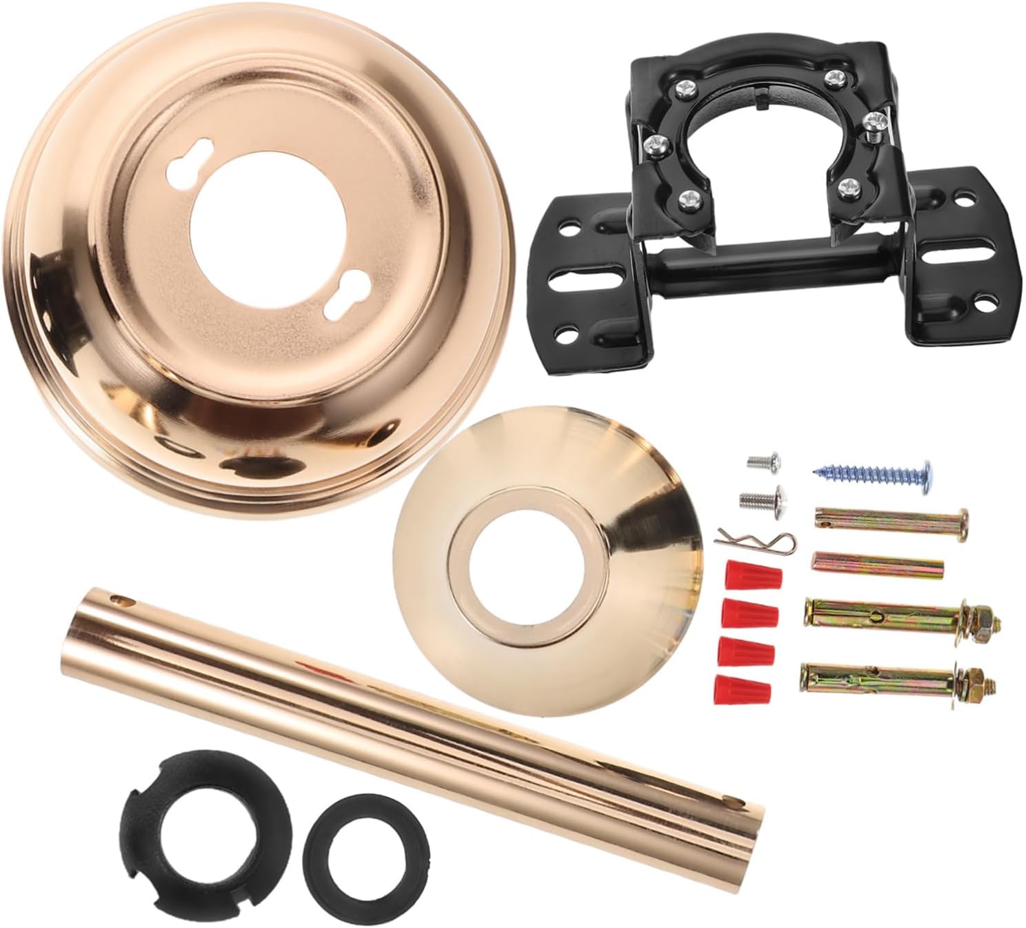 1set Ceiling Fan Mounting Kit Hanger Bracket and Accessories Installation for Living Room Bedroom and Dining Room Use