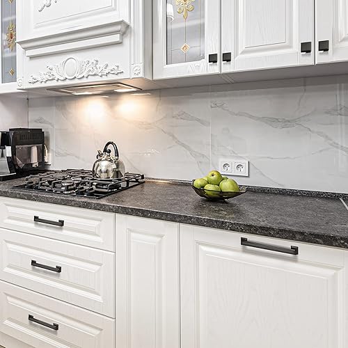 Miniatura 3 de VEHCIL Paquete de 10 tiradores de gabinete de cocina, 3 pulgadas (2.992 in) entre agujeros, accesorios de gabinete de cocina, manijas de gabinete