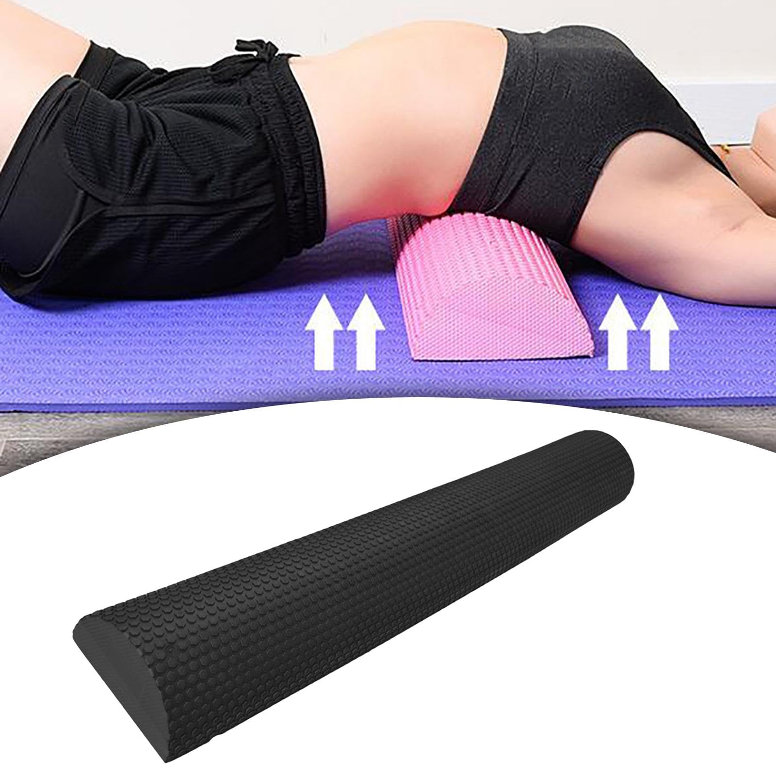 Rullo in Schiuma Eva Mezzo Tondo Schiuma Mezzo Rullo, Leggero, 200 kg per impieghi gravosi, Collo a Rullo in Schiuma semicircolare Antiscivolo