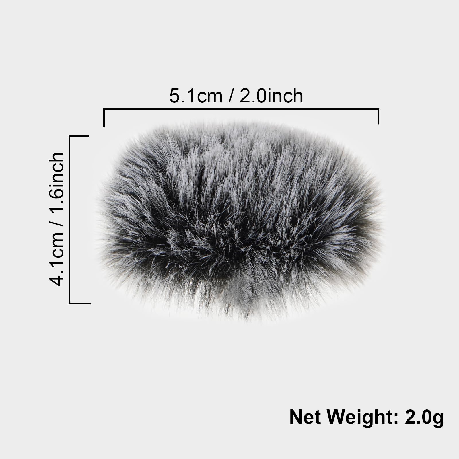 FLYAMAPIRIT Microphone Windscreen for DJI Mic 2, Furry Windscreen Compatible with DJI Mic 2 / Osmo Pocket 3 - Image 2