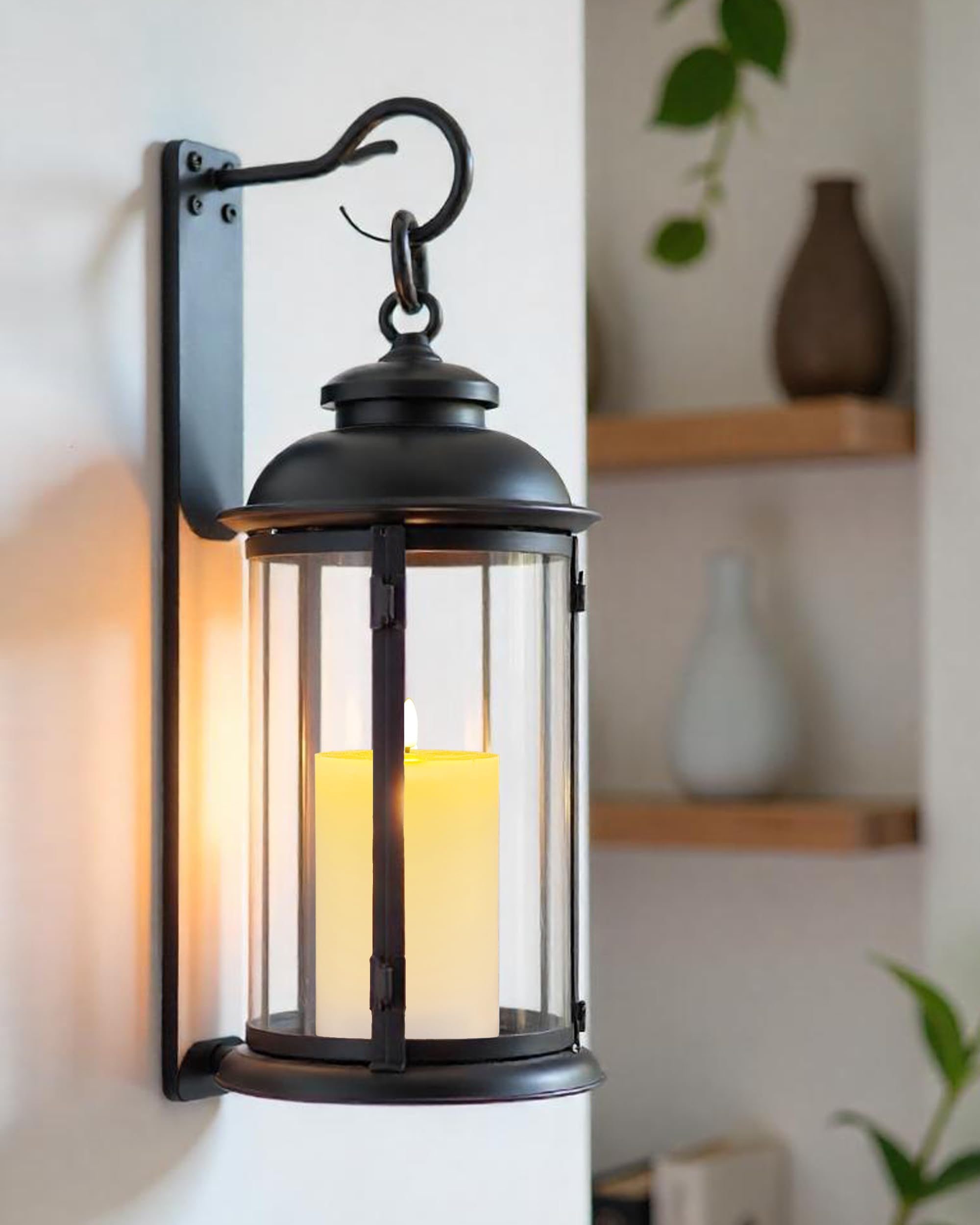 Gmnee Candele cilindriche senza fiamma, confezione da 3 candele a batteria da 350 ore con telecomando, timer, tremolanti, inodore, parte superiore piatta, in vera cera, perfette come grandi candele
