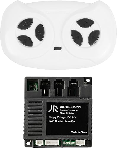 SHENGLE Niños paseo en coche 2.4G Bluetooth control remoto y JR1746N-24V-40A receptor caja de control kit de placa base para niños paseo eléctrico
